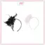 JRP 1 Nữ Fascinator Mũ Hoa Lông Vũ Lưới Sợi Cotail Đảng Cưới Tóc Phụ Kiện Đầu Trang Trí JRP