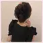 JRP 1 Lưới Nơ Kẹp Nữ Đuôi Ngựa Bím Tóc Vuốt Kẹp Cô Gái Thanh Lịch Kẹp Tóc Phụ Kiện Tóc Quà Tặng Mũ Đội Đầu JRP