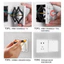 Hộp Đựng Kim Cương Hộp Cassette Loại Đáy Sửa Chữa Cassette Repairer Thanh Công Tắc Dây Ổ Cắm 86