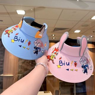 Mũ chống nắng trẻ em - mũ hở đỉnh rộng vành  mũ lưỡi trai hoạt hình bé trai bé gái mùa hè