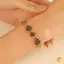 Dây chuyền liên kết vòng tay hoa hồng cổ điển cổ điển dành cho nữ Vòng tay hoa hợp kim Tính khí Trang sức Quà tặng thời trang Phụ kiện mới