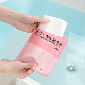 Túi đựng bồn tắm dùng một lần Thùng tắm Đóng gói độc lập Tắm màng nhựa dày chống bẩn Sử dụng du lịch 6.19 R5Y0