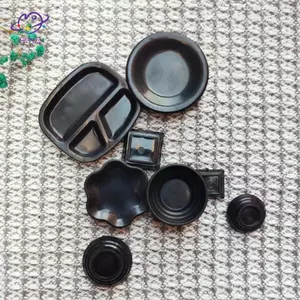 HFTOY 8 Đĩa Bộ Đồ Ăn Búp Bê Nội Thất Nhà Thu Nhỏ Đồ Chơi Nhà Bếp Cho Phụ Kiện Nhà Búp Bê ~