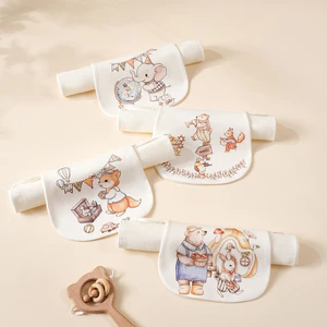 Khăn Size Lớn Trẻ Em Mồ Hôi Khăn Thấm Hút Lưng Khăn Mồ Hôi Cho Bé Mẫu Giáo Chống Mồ Hôi Khăn Cotton Nguyên Chất Gạc Cho Bé Giống S