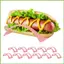 Bộ giá đỡ Taco đầy màu sắc Giá đỡ đầy màu sắc Giá đỡ máy rửa chén & lò vi sóng An toàn mềm hoặc cứng Giá đỡ vỏ Taco gelhvn