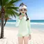 Đồ bơi nữ mùa hè Bộ đồ bơi một mảnh dài tay phong cách mới
