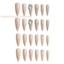 Glossy Nude Press on Nails - Móng tay giả không thể phá vỡ tự nhiên để biểu diễn sân khấu