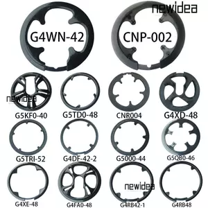 NEWIDEA Đa Năng Crank Cover Đen Chainring Crank Set Vỏ Bảo Vệ Dây Xích Bảo Vệ Bánh Xe