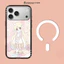 Ốp điện thoại từ tính hình chú thỏ dễ thương cho iPhone 15 14 13 16 Plus 17Pro Max 17 Vỏ khí chống sốc Bảo vệ mặt sau