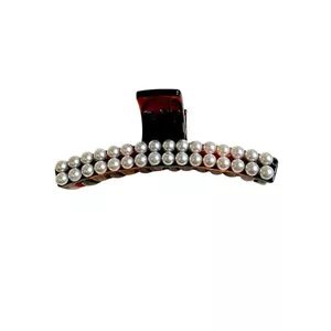 Phiên Bản Hàn Quốc Retro Tính Khí Cao Cấp Kim Cương Giả Thẳng Cá Mập Kẹp Thời Trang Đơn Giản Phù Hợp Với Nửa Miếng Kẹp Tóc Tóc
