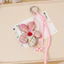 Nguyên Bản Cotton Kẻ Sọc 5 Chân Vải Hoa Đính Tay Túi Mặt Dây Chuyền Tất Cả-Ma
