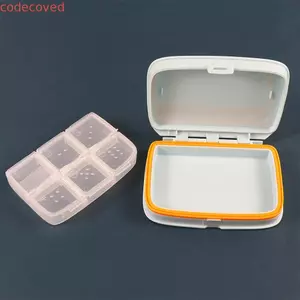 COCODECOVED Hộp đựng thuốc 7 ngày Di động tiện lợi Hộp đựng thuốc Hộp kẹo 4 / 6 Lưới Hộp đựng hàng tuần