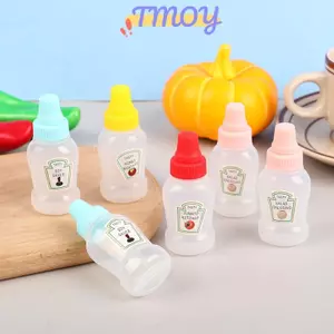TMOY 1 / 4 Mini Dễ Thương Cà Chua Cà Chua Cà Chua Chai Di Động Nhỏ Hộp Đựng Nước Sốt Salad Hộp Đựng Đồ Ăn Hộp Đựng Đồ Ăn Cho Hộp Bento TMOY