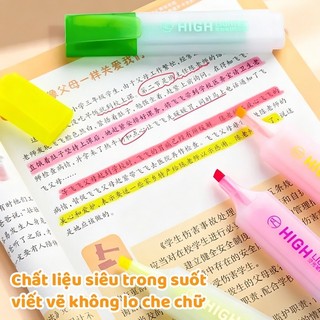 Bút highlight nhiều màu tươi sáng cho học sinh ghi chú nhanh bút đánh dấu tiện lợi bút nhớ hot