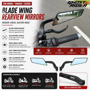 CHO ADV160 PCX160 AEROX NVX 155 SNIPER RAIDER Cánh Có Thể Điều Chỉnh Gương Chiếu Hậu Phong Cách Lưỡi Dao Thể Thao Gương Bên Phụ Kiện