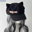 Bluelover Nữ Tai Mèo Bông Tai Bông Tai Gothic Gothic Gothic Gothic Beret Y2K Bé Gái Steampunk Punk Dây Kéo Handmade Mũ Chống Nắng Mới