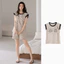 Bộ đồ chờ nữ có áo ngực tích hợp Áo Vest và quần short không tay để thư giãn trong nhà và mặc ngoài trời thường ngày vào mùa hè