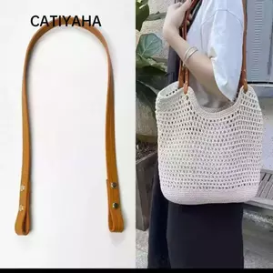 Thắt lưng tay cầm túi CATIYAHA, Dây đeo vai thay thế DIY, Phụ kiện túi xách có thể tháo rời bằng da PU dành cho nữ