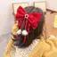 JULYHOT Đỏ Vàng Nhung Nơ Tóc Trang Trí Giáng Sinh Năm Mới Phụ Kiện Kẹp Tóc Cho Nữ Cô Gái Massivedeals