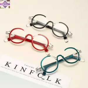 Kính đọc sách RTJIFSS, Kính mắt lão thị khung tròn chăm sóc thị lực, Kính mắt lão thị siêu nhẹ bằng nhựa siêu nhẹ Kính chống ánh sáng xanh