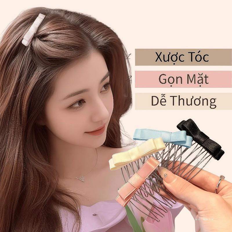 Satin Nơ Tóc Hàn Quốc Ngọt Ngào Nhẹ Nhàng Thanh Lịch Phụ Kiện Tóc