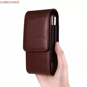 Túi đeo thắt lưng điện thoại CODECOVED, thiết kế hai ngăn dọc, da thời trang, kèm kẹp thắt lưng, dùng ngoài trời