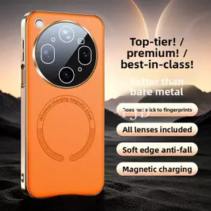 Ốp YJD Cho OPPO Find X9 Da Cao Cấp Bao Phủ Toàn Ống Kính Từ Tính Sạc Không Rỉ Chống Rơi Vỏ Điện Thoại