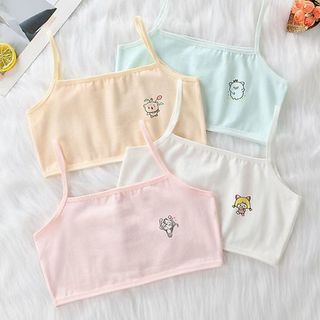 Combo 3 Áo lá bé gái chất cotton mỏng nhẹ thoáng khí thấm hút tốt đa chiều họa tiết cute DEVARI B402