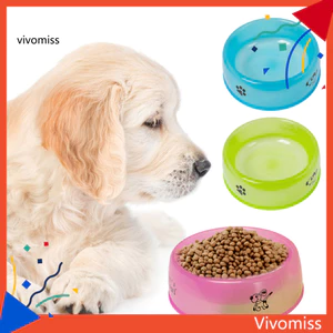 Thức Ăn Cho Thú Cưng Cấp Nước Hoạt Hình Trong Suốt In Hình Không Mùi Xây Dựng Chắc Chắn Viền Mịn Cửa Hàng Nước Hình Tròn Dung Tích Cao Cấp Thực Phẩm Bát Thức Ăn Cho Thú Cưng Phụ Kiện Thú Cưng