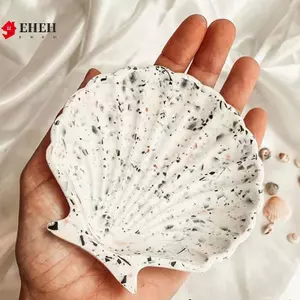 Khuôn Silicon Bê Tông Hình Vỏ Thiết Kế Sáng Tạo Khay Trang Sức Khuôn Đất Sét VN