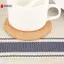 10 Chiếc Cốc Thảm Gỗ Tròn Tự Nhiên Miếng Lót Bền Chống Trơn Trượt Nút Chai Coaster Trà Cà Phê Cốc Đựng Đồ Uống Để Trang Trí Bàn DIY Bộ Đồ Ăn VN
