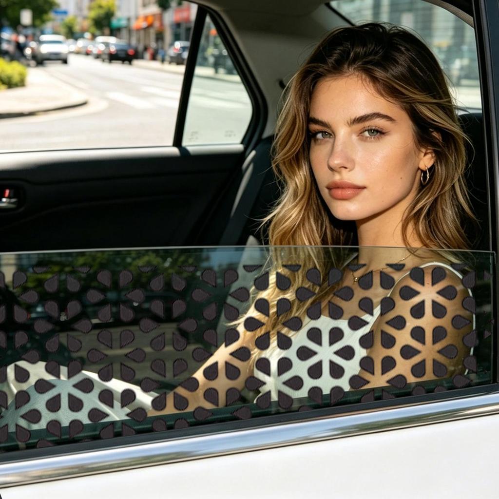 Tints Ô Tô Cho Cửa Sổ 2 Miếng Dán Bảo Mật Dán Cửa Sổ Ô Tô Phim Chống Nắng Cho Kính Chắn Gió Nội Thất SUV RV pomervn
