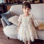 ✿ Bé Gái Hàn Quốc Nhiều Màu Sắc Bướm Ren Cổ Vuông Đầm Công Chúa Puff Tay Áo Trẻ Em Tiệc Mùa Hè Áo
