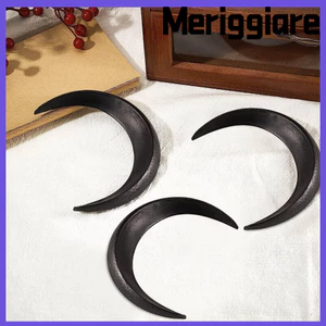 MERIGGIARE Hình Mặt Trăng Kẹp Tóc Đen / Nâu Phụ Kiện Tóc Phong Cách Retro Lược Tóc