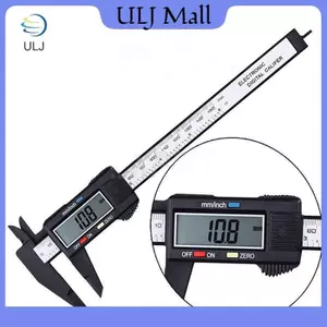 ULJ 150mm 6 inch LCD Kỹ Thuật Số Sợi Carbon Vernier Caliper Đo Micromet.