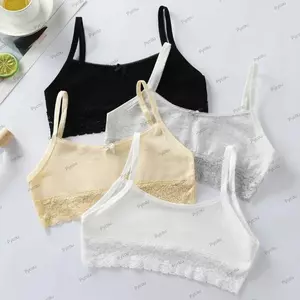 Quần Lót Bé Gái PYCOU, Nơ Ren Cotton Mềm Mại Áo Ngực Bé Gái Thiếu Niên Không Dây Chất Lượng Cao Thoải Mái Thoáng Khí Thể Thao Áo Tập Luyện Nữ Sinh Viên