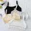 Quần Lót Bé Gái PYCOU, Nơ Ren Cotton Mềm Mại Áo Ngực Bé Gái Thiếu Niên Không Dây Chất Lượng Cao Thoải Mái Thoáng Khí Thể Thao Áo Tập Luyện Nữ Sinh Viên