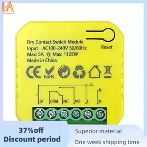 Tuya Smart ZigBee Công tắc tiếp xúc khô Rơle 5A Ứng dụng Điều khiển từ xa Thời gian DC12 / 24V AC100-240V để hỗ trợ tại nhà