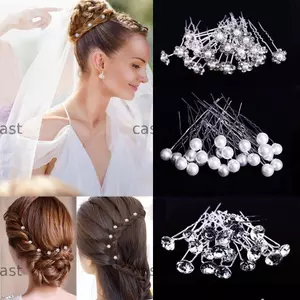 CAST 20 Chiếc Cô Dâu Kẹp Tóc Kim Cương Giả Chân Tóc Dĩa Pha Lê Kẹp Tóc Phụ Kiện Tóc Cô Dâu Mũ Đội Đầu