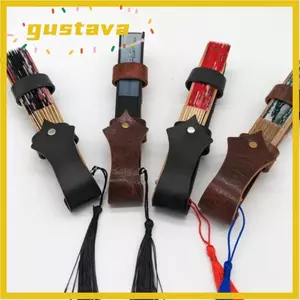 GUSTAVA Giá đỡ quạt gấp, Dây da PU Vòng tay quạt tay, Trang phục phù hợp với phong cách cổ điển Giá đỡ eo viền mịn Túi đựng quạt thắt lưng