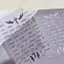 Cá Tuyết Đen trắng thư từ móng tay dán đôi cánh thiên thần thư hỗn hợp thiết kế Holographic Y2K Nail DIY trang trí dán