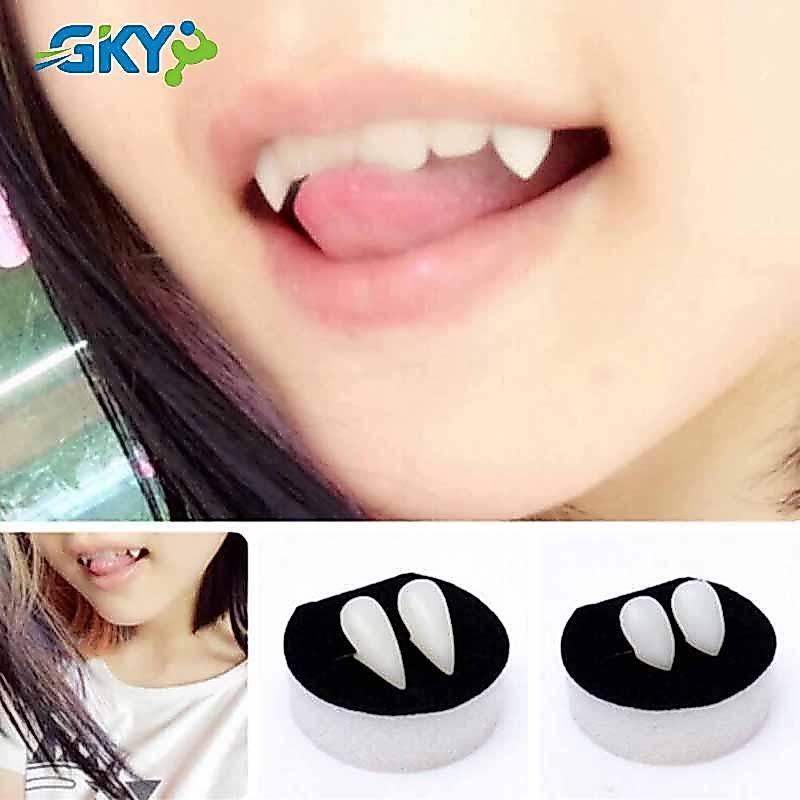 GKY Đạo cụ Halloween ma cà rồng răng nanh zombie quỷ cho bữa tiệc