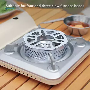 Bếp ngoài trời Kính chắn gió Bếp cắm trại di động Vòng chống gió Cắm trại chịu nhiệt độ cao Đồ dùng nấu ăn dã ngoại cắm trại 1 CÁI mới