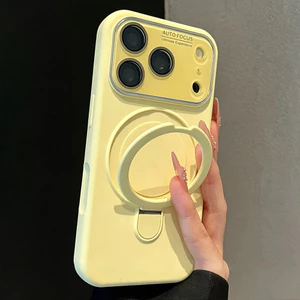 Tích hợp đơn giản Giá đỡ từ tính Vỏ máy ảnh silicon lỏng Vỏ điện thoại cho iPhone 17 Pro Max 16 15 Pro Max Vỏ bảo vệ chống sốc