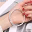 Bluelover Nữ Full-blown Hoa Vòng Tay Lắc Tay Tinh Tế Ánh Sáng Sang Trọng Mở Có Thể Điều Chỉnh Vòng Tay Trang Sức Quà Tặng Mới