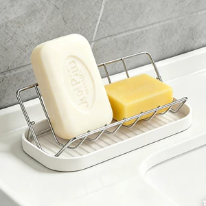 Bán Chạy Hộp Xà Phòng Thép Không Gỉ Hình Chữ w Giá Để Đồ Sáng Tạo Hộ Gia Đình Phòng Tắm Xả Mỡ Khay Xà Phòng Giá26063006