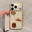 Ốp điện thoại mờ Croissant cho iPhone 17 Pro Max 16 15 14 13 Vỏ bảo vệ chống sốc