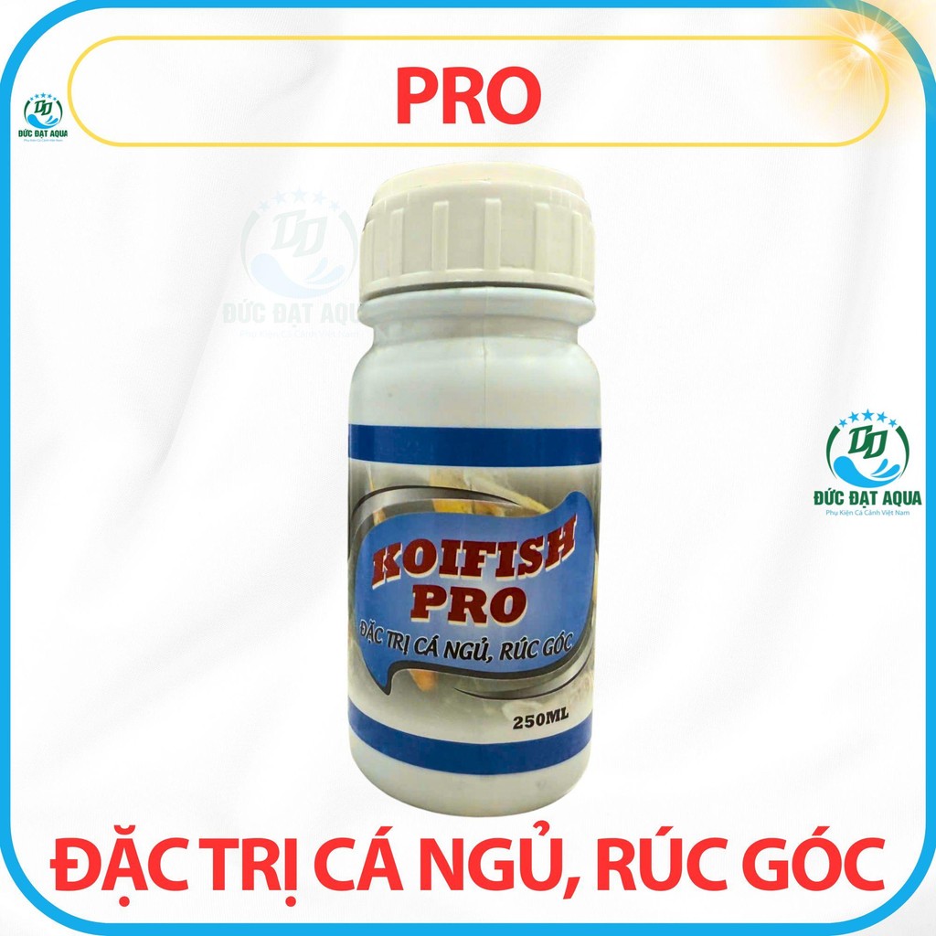 koi fish 01-02-03-04-05-koifish pro 250ml nấm mang, nấm trắng, trùng mỏ leo, rúc góc cá koi, cá cảnh 7