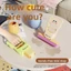 MONOSTYLE Máy tính để bàn Cây lau nhà nhỏ lười biếng, Sử dụng khô ướt trên cây lau nhà để bàn có thể gập lại Mini, Dụng cụ lau bàn Gấu hoạt hình Cây lau nhà xốp thấm hút bền