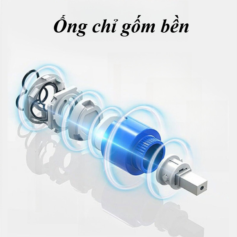 Vòi Nước Nóng Lạnh,Phủ Nano Kháng Khuẩn,Mang theo 2 ống nước dài 80cm,Dễ dàng cài đặt